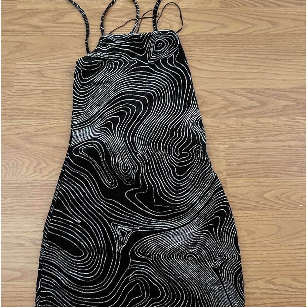 H&M shiny mini dress